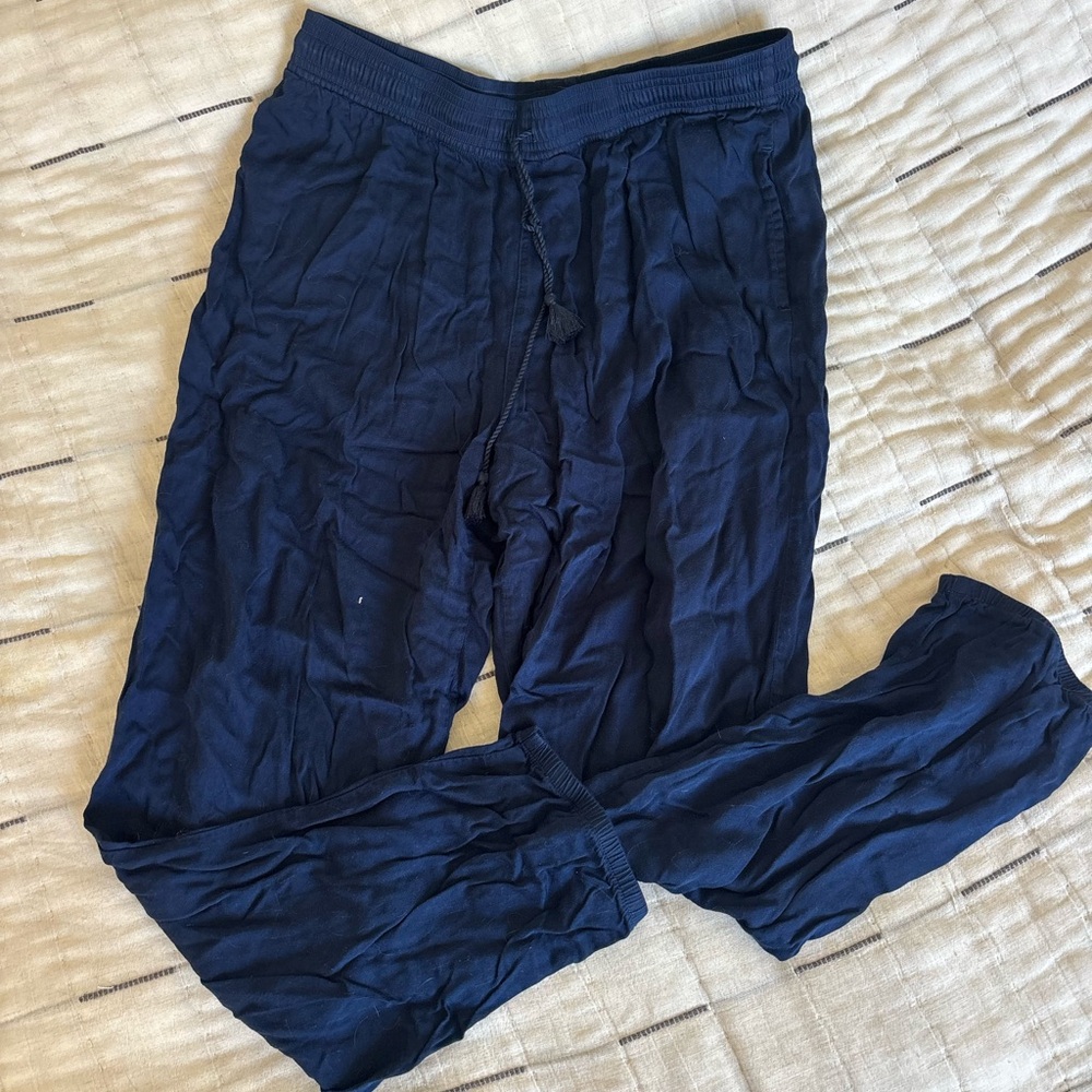 Lightweight Navy Blue Jogger Pants, Size 10